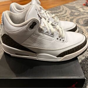 Jordan 3 Retro White and Dark Mocha Sneakers